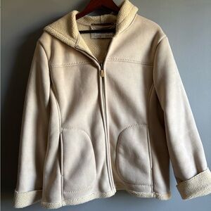 Jones New York Sherpa Lined Jacket With Hood
